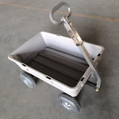 China High Quality Quick Dump 800LBS Steel Frame Poly Garden Dump Cart TP5 for sale