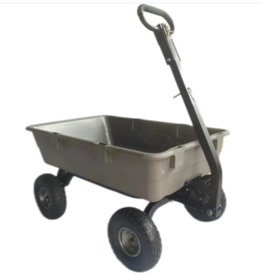 China High Quality Quick Dump 800LBS Steel Frame Poly TP5 Garden Dump Cart Garden Tools for sale