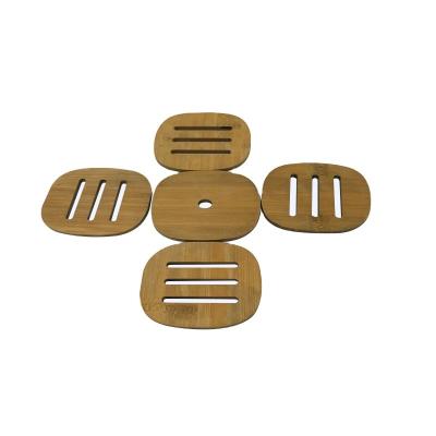 China Custom Engraved Natural Organic Bamboo Soap Soft Tray Holder Dish Logo Printed Eco Friendly Biodegradable Bathtub Bathroom for sale