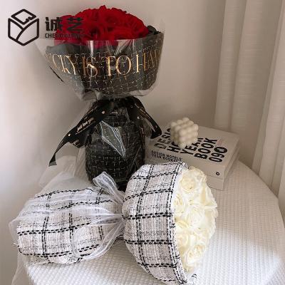 China New Style Fashion Textile Fabric Waterproof Multiple Flower Wrapping Bag Flower Bouquet Gift Wrapping Paper High Quality for sale