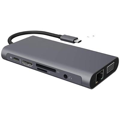 China Hiearcool usb c type c hub mobile devices .desk computer and pc usb phone usb hub vga usb c hub for sale