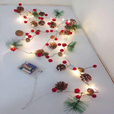 China Pine Cone/Others Sell New Amazon Christmas Pine Cone Light String Light Copper Needle Light LED String Light Wholesale for sale