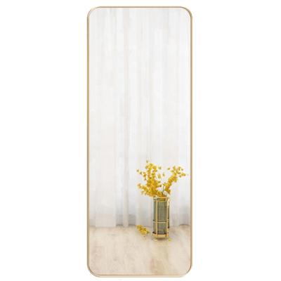 China Wholesale CLASSIC Floor Mirror Integral Standing Mirrors Rectangular Aluminum Frame Mirror for sale