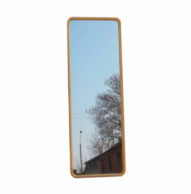 China 2021 Large Size 55x160cm Frame Standing Mirror Rustic Custom Solid Wood Bamboo Frame Body Mirror Household Makeup Mirror Full for sale