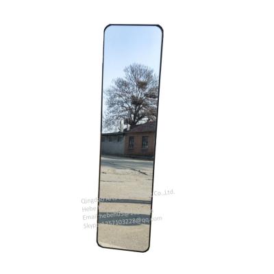 China North America Style Modern Black Profile Rectangle Wood Framed Floor Mirror 40x160cm Full Length Standing Adjustable Mirror 50x170 Or Customized Size for sale