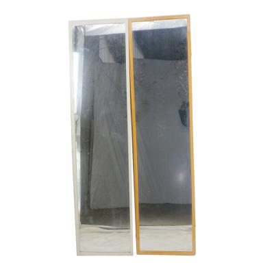 China North America Style 40x160cm Modern Yellow Single Border Rectangle Wood Framed Floor Standing Full Length Mirror Without Bracket Welcome To Customize for sale