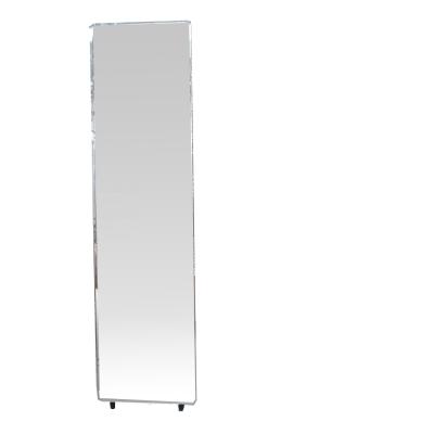 China North America Style Modern Factory Direct Wholesale Single Mirror 30x120cm Floor Standing Mirror With Metal Support Frameless Mirror for sale