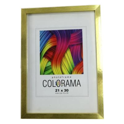 China Full Size Standing Wooden Picture Frames Wall Hanging Or Table Wall Picture Frames / MDF Black Gold White Frame Desktop Decoration 21x30cm For 15x20 Photo for sale