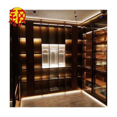 China Expandable Rack Metal Home Cabinet Decoration Factory OEM Color Plated Stainless Wall Niche Wine Cellar for sale