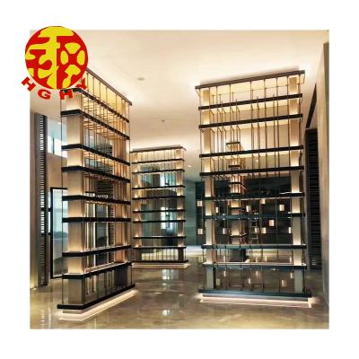 China Expandable Storage Rack Metal Wall Niche Display Stand Stainless Recessed Metal Wall Rack for sale