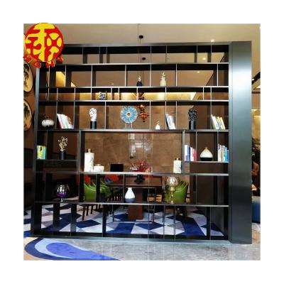 China Custom Expandable Wall Cabinet 304 Stainless Steel Niche Shelf Rack Divider Overhead Wine Cellar For Dining Room for sale