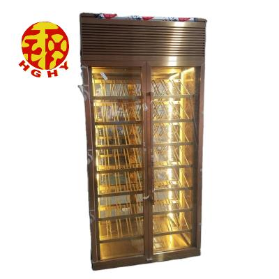 China Expandable LED Wine Wall Built In Stainless Steel Niche To Custom Design Metal Hidden Cabinet Pull for sale