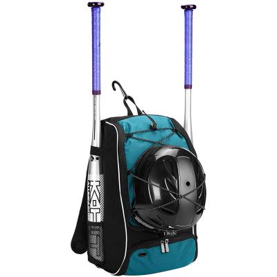 China Factory Wholesale Waterproof Can Be Customized LOGO Baseball Bat Back Pack Bag, Youth Team Baseball Backpack for sale