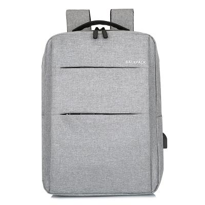 China Wholesale Custom Simple Waterproof Business Laptop Backpack With USB 15.6 Inch Laptop Bag Ride Mochila for sale