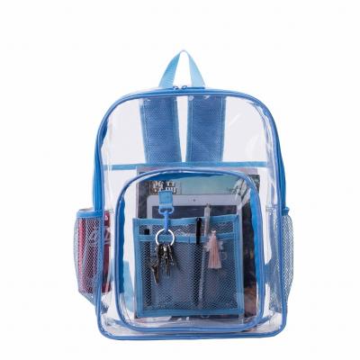 China Waterproof 2021 Customs PVC Eco-friendly Transparent Backpack Waterproof School Backpack for sale