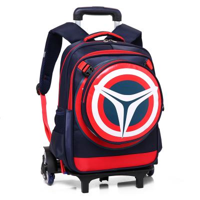 China Other New 2021 Trolley Case School Bag Boy Backpack Suitable For Children Aged 6-12 School Backpack With Wheels Kids School Bag for sale