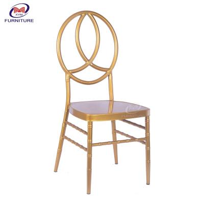 China Hotel chair factory long welding cheap aluminum wedding phoenix camelot chiavari chair for sale