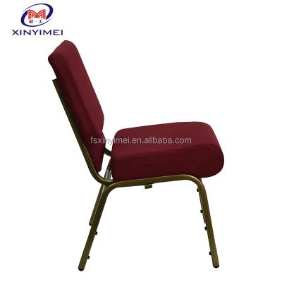 China Traditional Hot Sale Factory Price Durable Aluminum Stacking Church Chair Traditional Style for sale