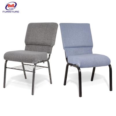 China Modern High Quality Stacking Logo Metal Used Auditorium Chair For Church for sale