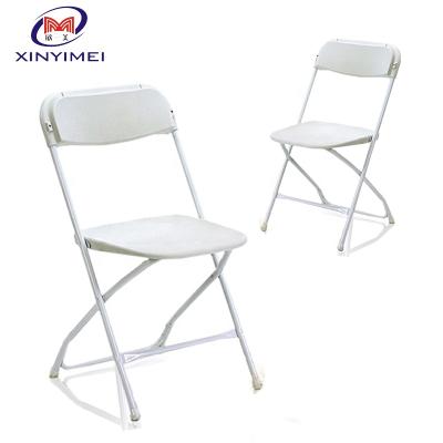 China Cheap sale cheap price contemporary lightweight white color folding chair for sale