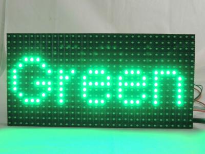 China 0.65kg IP65 Dip LED Screen Modules One Color Green 120 Viewing Angle for sale