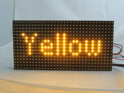 China Waterproof Yellow LED Screen Modules / P10 Led Display Sign 120 Degree Vewing Angle for sale