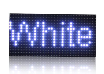 China White Color Led Moving Sign , 10mm LED Screen Modules Semi Outdoor for sale