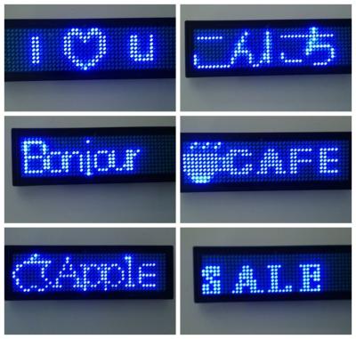 China Digital Rechargeable Mini LED Display Battery Backup Small LED Signs Indoor for sale