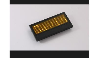 China Electronic LED Name Badge Rectangle With 11 Height × 44 Width Pixel for sale