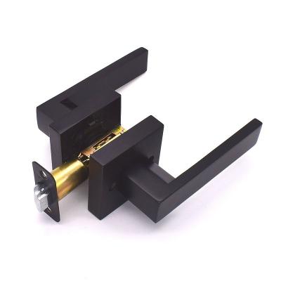 China Entry Google Home Door Lock Fancy Door Handles and Locks Black Interior Door Levers for sale