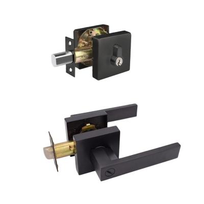 China Suitable for entry factory OEM round deadlock and zinc alloy square lever built-in key combination lock for sale