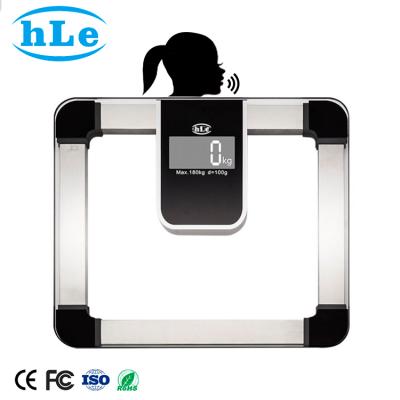 China WITH COVER China factory price bathroom analyzer smart digital voice bmi fat talking fat scale for sale