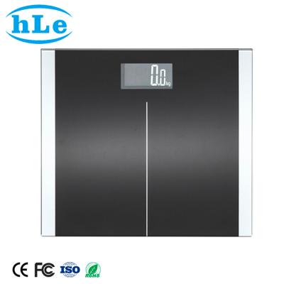 China WITH COVER Tempered Glass LCD Display Body Floor Electronic Digital Bathroom Scale With Battery for sale