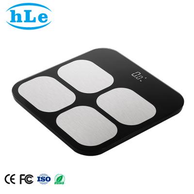 China Professional 6mm Digital Tempered Glass Electronic Bath Body Human Health Measurement Parameters 180kg Scale for sale