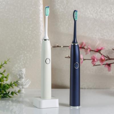 China ABS + Dupont Bristle Vibrating Sonic Electric Toothbrush Adult Replacement Heads Portable Travel Brush for sale