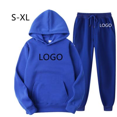 China QUICK DRY Solid Color Casual Clothes Tracksuit Joggers Fitness Suit Teams Men Hoodie Pants Two Piece Set for sale