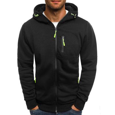 China Custom Anti-Wrinkle Sweatshirts Border Running Fitness Shaping Multi Cardigan Men's Zipper Pocket Hoodie for sale