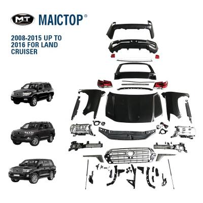 China MAICTOP modern car accessories body kit for 2016-2017 upgrade landcruiser car retrofit kit 2008-2015 full good quality for sale