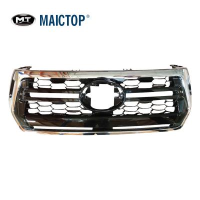 China Car front parts grill MAICTOP front grill chromed for hilux revo rocco sliver for sale