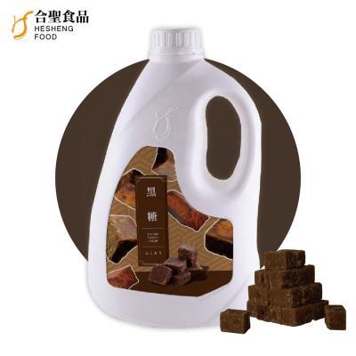 China 2021 Beverage Made in Taiwan Hesheng Popular HALAL MEAT Sugar Syrup Black for Bubble Milk Tea Wholesale Supplier for sale