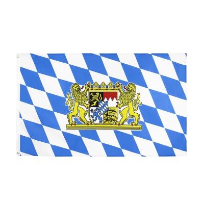 China OTHER 90x150cm Germany State Coat Of Arms Bavaria Flag For Decoration 3x5Fts 60*90cm for sale