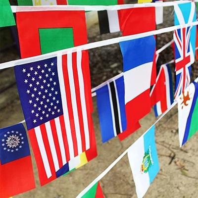 China OTHER Europe Countries Flag Euro Cup Country Flag Fusing String Flags Banner Soccer Event Garlands National Decoration for sale