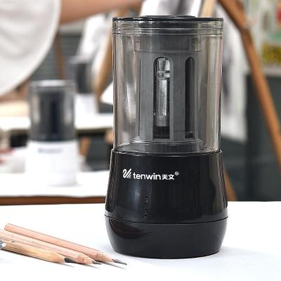 China Pencil Sharpener Electric Knife Plastic Simple Filling Functional Art Learning Automatic Sketch Pencil Sharpener for sale