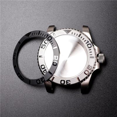 China 40mm Stainless Steel Watch Case Substitute Sapphire Glass Modified Yacht Circle Seik Nh36nh35 Movement Case Stainless Steel Watch Accessories for sale