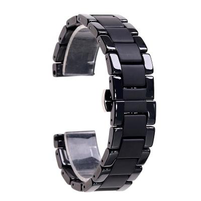 China Fashion Ceramic Strap 18mm 20mm 22mm Matte Replacement Ceramic Watch Band for sale