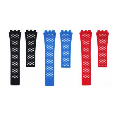 China Rubber Strap Waterproof Calera Silicone Rubber Wrist Strap Fit For CARRERA Series Watch Strap Band Strap Accessories for sale