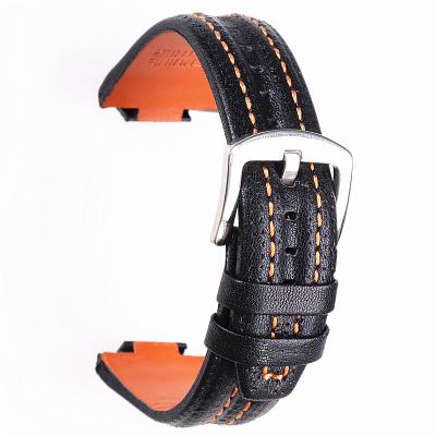 China Leather For Seik Orange Line Snl029p2 Snl021p1 Sna595p2 Snl017p1 27mm Watch Band Belt O Leather Strap Strap Accessories for sale