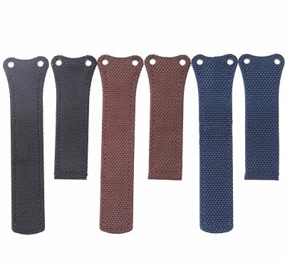 China Leather Strap Suitable For HAOYA Special Times 30mm Buckle Nylon Canvas Strap Wristband Black Blue Brown for sale