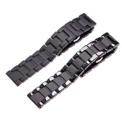 China Rub Black 22mm 20mm Ceramic Matte Strap For Amazfit GT2 PRO Samsung Galaxy 42mm 46mm S3 S4 Huawei GT Watch Band Strap Band for sale