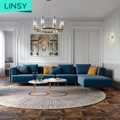 China Linsy Top Grade Chesterfield Style Sofa Furniture Upholstery Fabrics Sofa Velvet Designed Fabric For Living Room Moroccan Foldable Moroccan Sofa RBC1K for sale